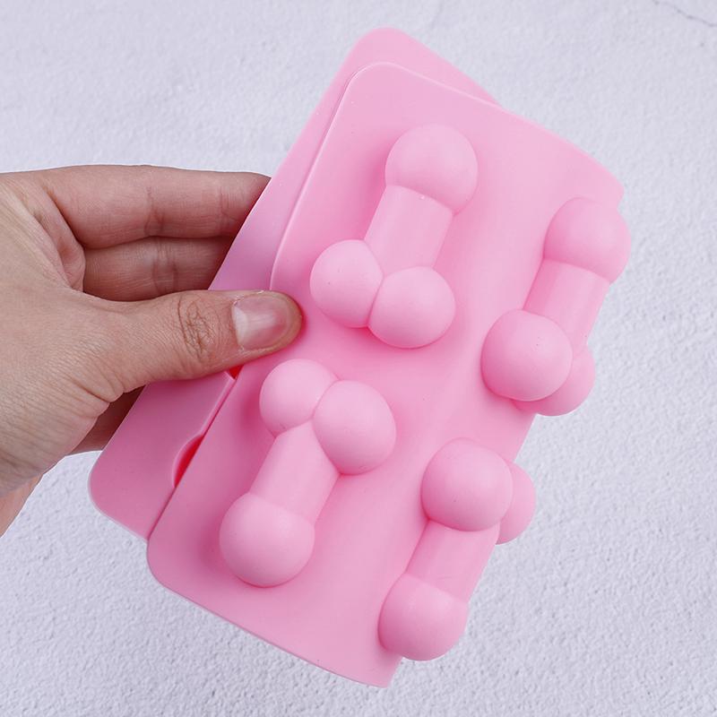 8Holes Penis Shape Silicone Cake Mold For Ice Cookie Jelly Candy Cupcake Decorating