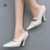 21 Styles Foot Length 2.2cm Fashion High Heels Shoes Accessories Doll Shoes 1/6 Dolls Boot