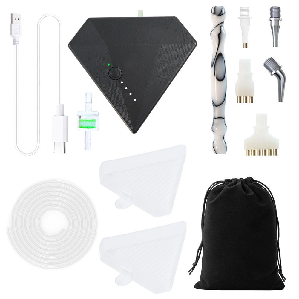 1 Набор ручек для алмазной вышивки DIY, аккумулятор 1200 мАч, регулировка 3 передач, вакуумный инструмент для точечной выкладки алмазной вышивки