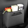 Automotive Seat Back Organizers Car Garbage Can Backseat Storage Bin PU Leather Car Trash Can Front Seat Automotive Garbage