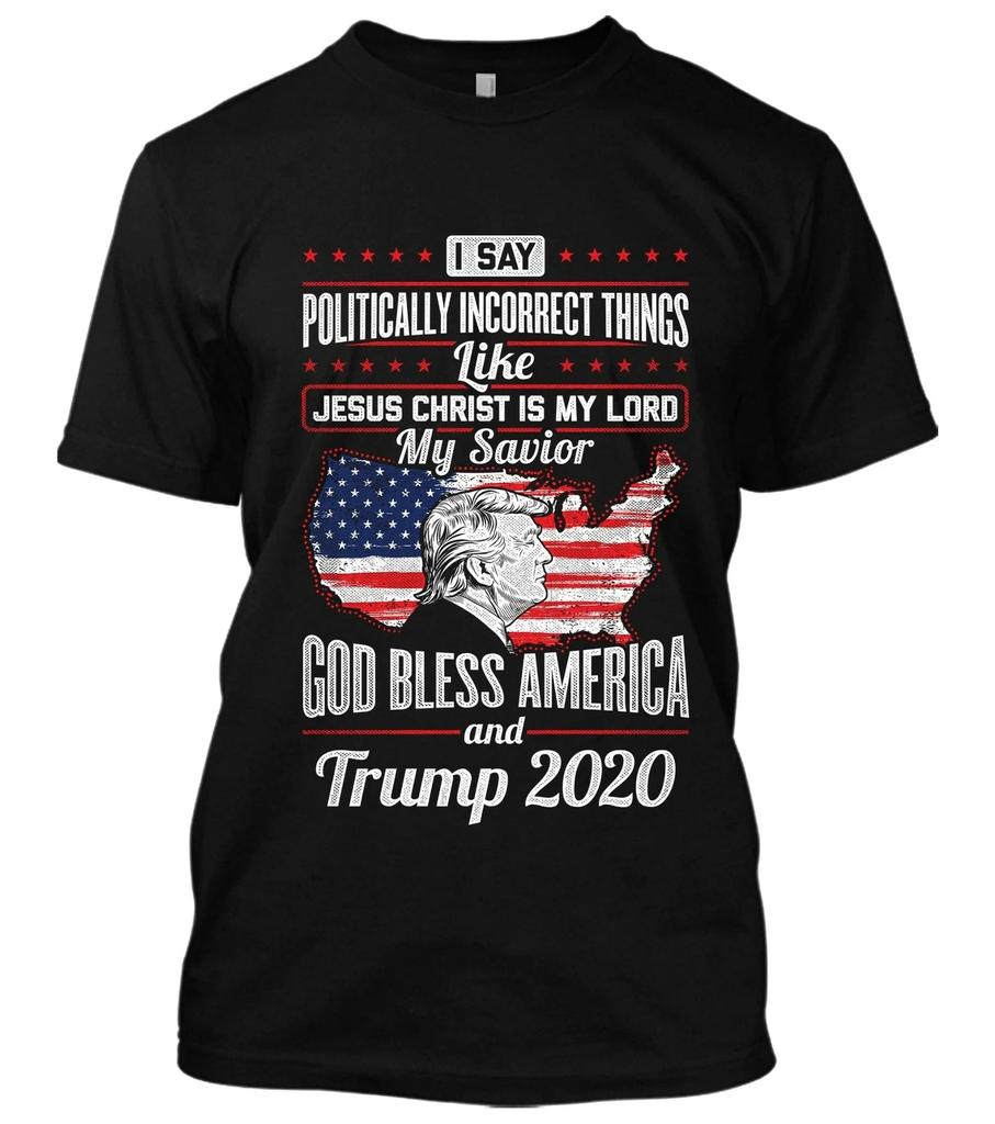 Politically Incorrect Trump Liberal President Of USA New Men's Tee Map Flag