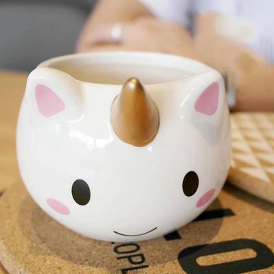3D забавная кофейная кружка для детей, девочек, единорогов, милая чашка с радужной ручкой, подарок, 300 мл, мультяшные кружки Tasse Licorne