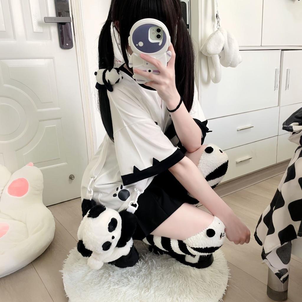 Kawaii милые лоскутные футболки женские японские модные Y2k Harajuku свободные футболки с милым котом и мультяшным принтом топы мягкие для девочек