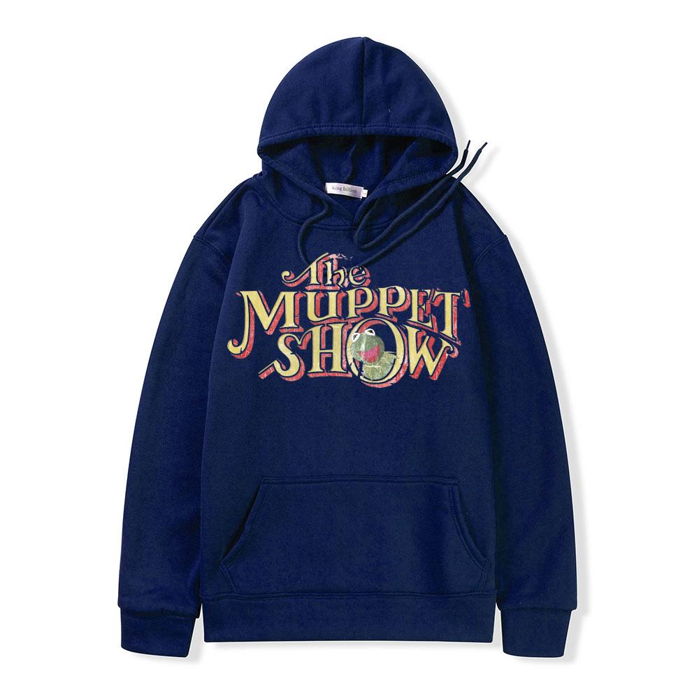Vintage The Muppet Show Essential Hoodie Funny Cute Frog Graphic Print Sweatshirt Streetwear Men Women Casual Oversized Hoodies