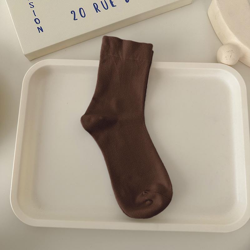 Женские носки из высокоэластичного хлопка - Не сдавливающие, Мягкие, Не скатывающиеся, Цвета макарон, Универсальная и удобная посадка