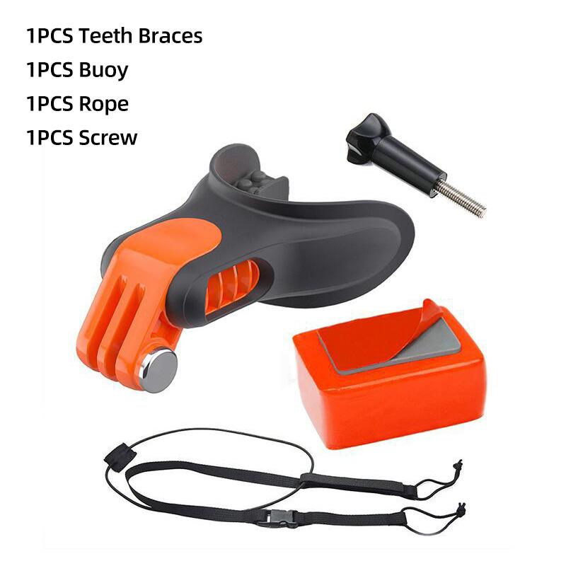 Surf Teeth Braces Монтажный кронштейн для рта для GoPro Hero 12 11 10 9 8 7 5 Insta360 X2 X3 DJI Osmo Экшн-камера Аксессуары