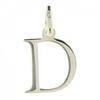Простая подвеска с буквой D из серебра 925°/00