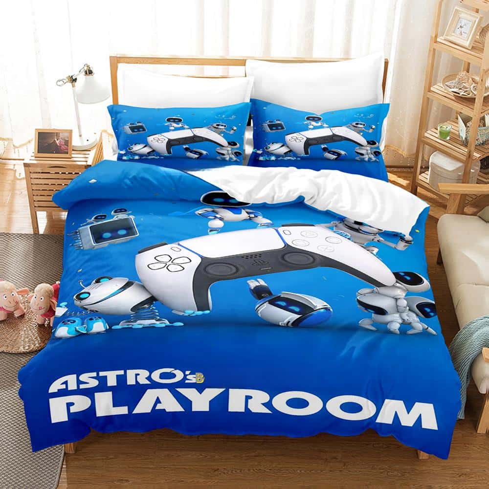 3D Print Anime Astro Bot Bedding Collection Single Twin Full Queen King Size Bed Collection Adult Kid Bedroom Duvet Cover Collections Home Textiles