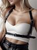 Women Trend Punk Belt Bondage Belt Pu Leather Harness  Suspenders Punk Rock Decorative Waistband Clothing Accessorie