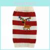 Кошка Домашний питомец Щенок Собака Свитер Полосатый Вязаный Вязаный крючком Рождественский Олень Пальто Одежда