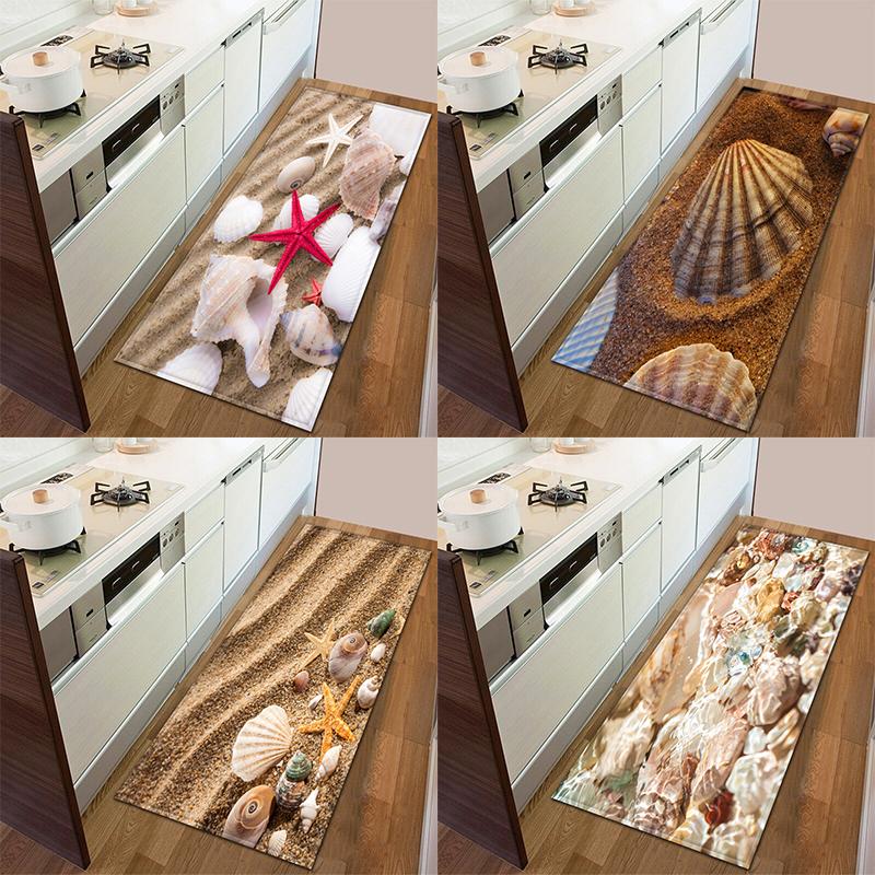 Entrance Door Mat Kitchen Bedroom Carpet Non-slip Floor Corridor Balcony Carpet Modern Printed Pattern Floor Mat