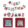 Cartoon Christmas Pull Flag Letter Merry Christmas Flag Multifunctional Christmas Banners  Bar