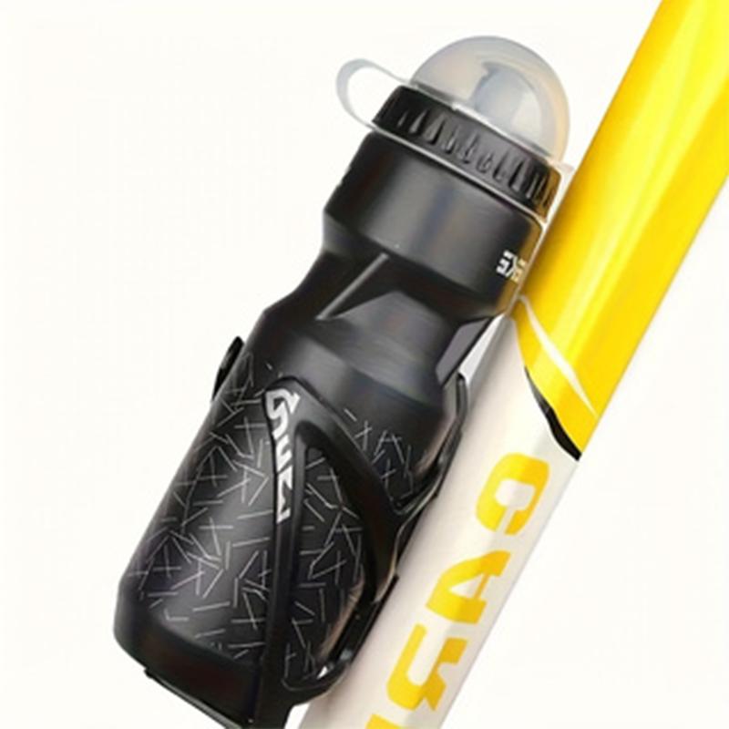 [750ml Large Capacity Cycling Bottle] 750ml Cycling Water Bottle Set - Large Capacity, Includes Bike Cage Holder & 2 Screws, Han