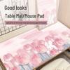 Водонепроницаемый Устойчивый к пятнам Мультяшный Коврик для мыши с кроликом для девочек