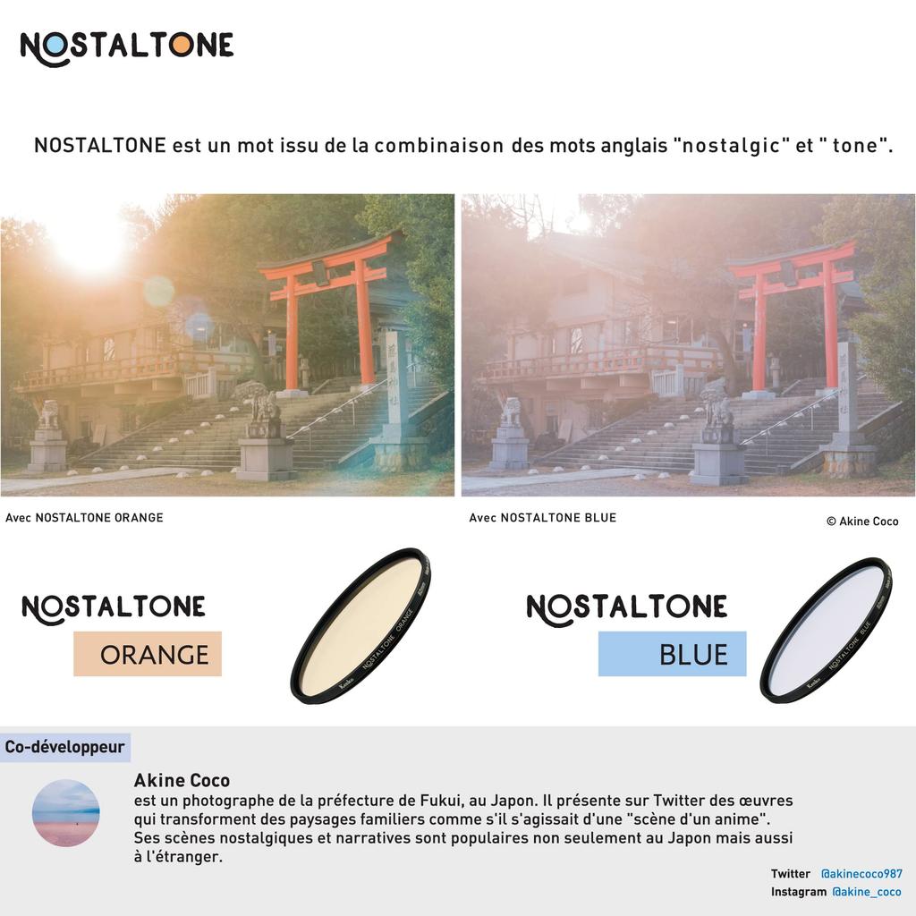 Kenko Soft Filter Nostalgic Tone Orange 49mm Soft Effect Like a Scene from Anime Made In Japan 005866 Effect/Color