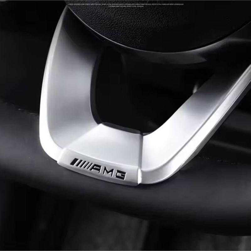 Наклейка на руль автомобиля Аксессуары для интерьера авто Для Mercedes Benz AMG A B C E M R G S Класс GLA CLA CES CLS SLK GLK