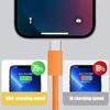 1-3 метра, 60 Вт, быстрая зарядка PD, USB-C кабель для передачи данных для iPhone 17 16 Pro Max 17 Air, оранжевый, нейлоновая оплетка, поддержка Carplay