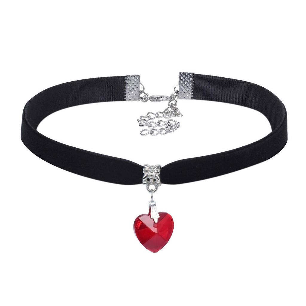 Trendy Choker Velvet Necklace Punk Retro Gothic Necklace for Women MIT