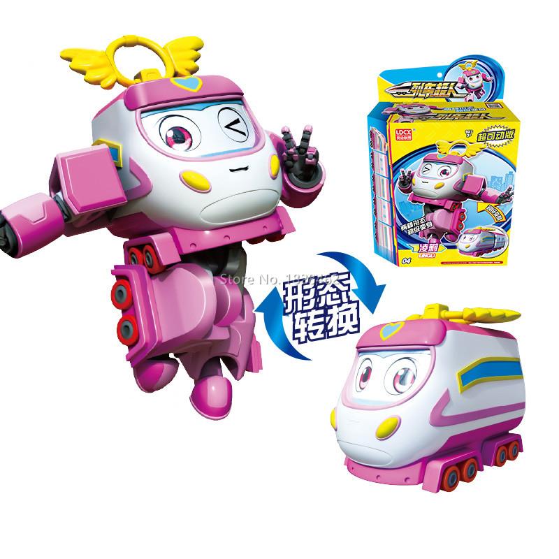 АБС Мини Китайская высокоскоростная железная дорога Суперпоезд Робот Трансформация Игрушка Деформация Машина Фигурка Действия CHSR Игрушки для Детей Подарок
