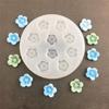 3D Flower Shaped Silicone Flexible Food Grade Mould Clay Resin Ceramics Candy Fondant Candy Chocolate Soap Mould