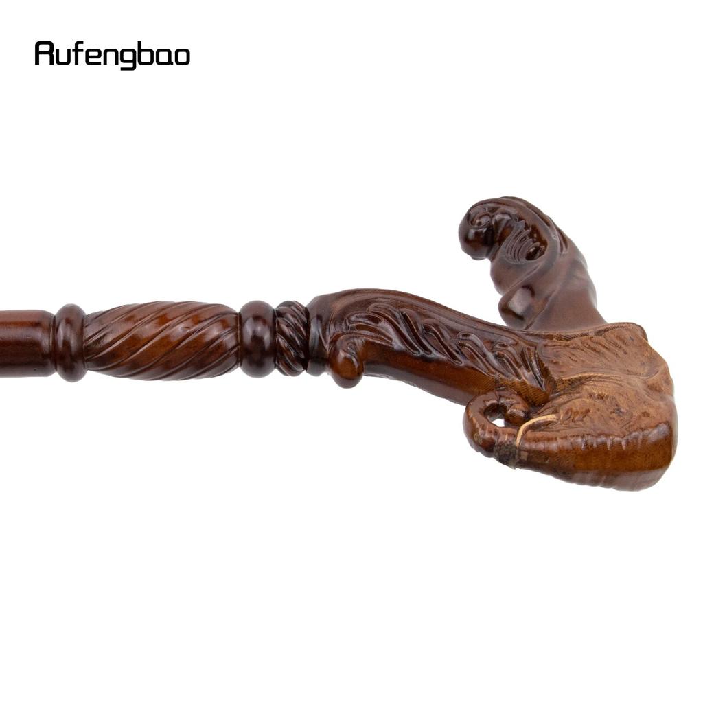 Слон Коричневый Деревянный Модный Трость Декоративный Вампир Косплей Вечеринка Деревянная Трость Хэллоуин Булава Палочка Посох 93см