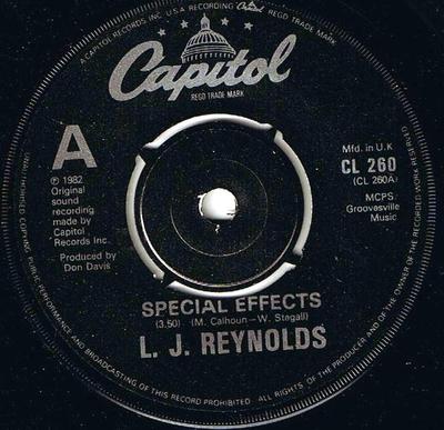 7-дюймовая пластинка LJ REYNOLDS - Special Effects CL260 Capitol Records 1982 UK Soul/Funk Б/у