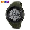 SKMEI 1025 часы мужские Модные Простые Спортивные часы Мужские Военные часы Будильник Ударопрочные Водонепроницаемые Цифровые часы