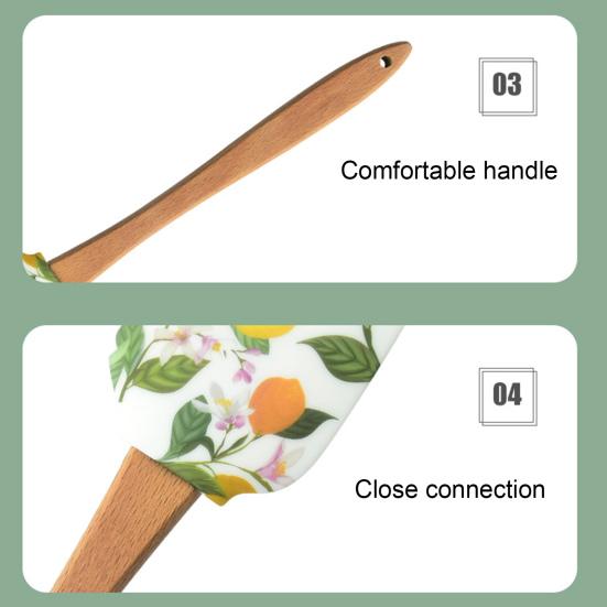 Скребок для торта, цветной, устойчивый к царапинам, силиконовый, портативный, десертный крем, лопатка, бытовые принадлежности