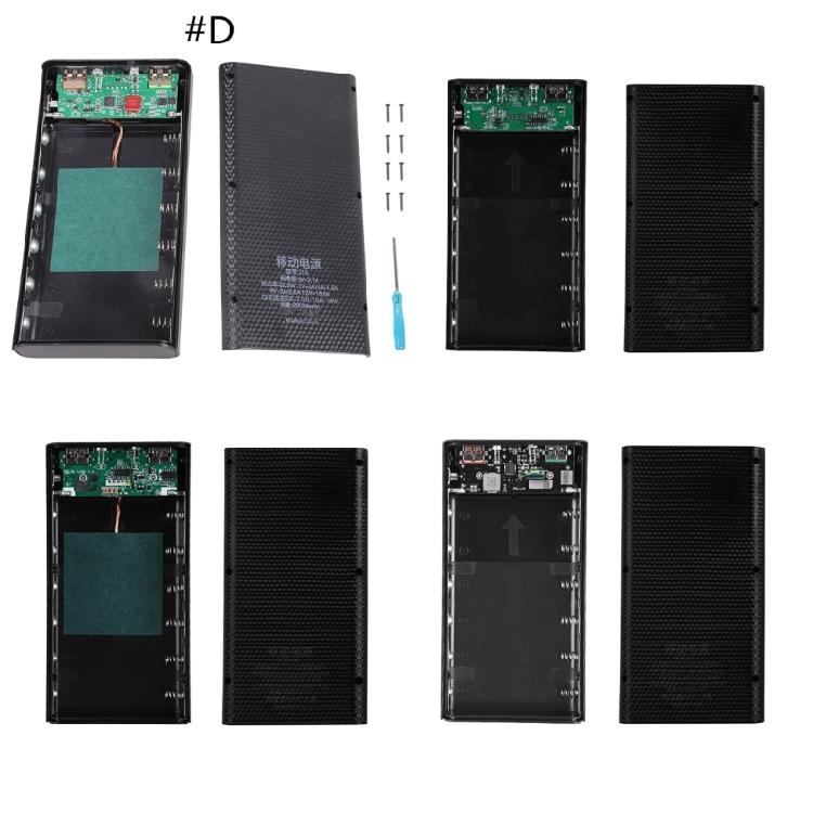 Съемный 5 Вт 10 Вт 22,5 В QC3.0 ЖК 6x21700 Аккумулятор для Корпуса Power Bank для Корпуса
