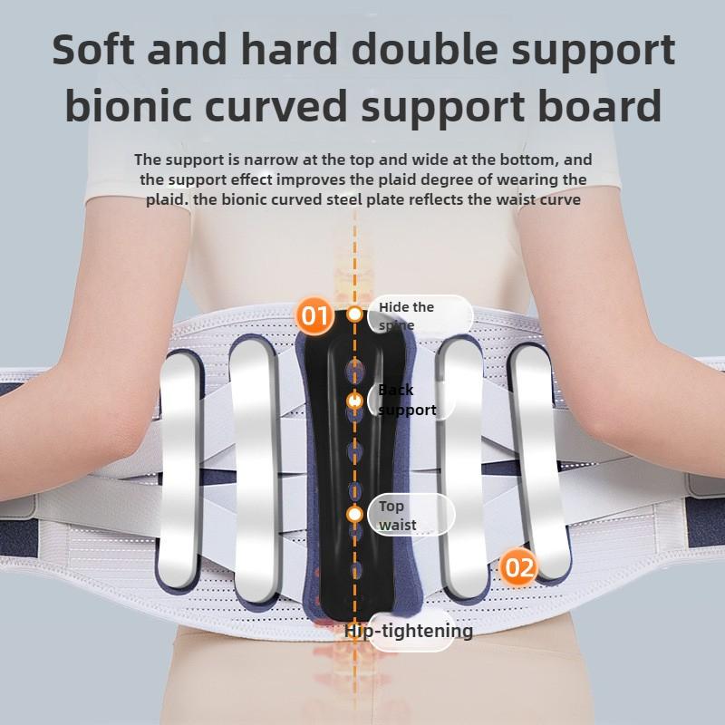 Эргономичный поясничный бандаж для спины с регулируемыми лямками для мужчин и женщин