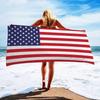 Пляжное полотенце быстросохнущее без песка большое с флагом США полотенце для ванны для взрослых бассейн дорожный коврик летний отпуск одеяло