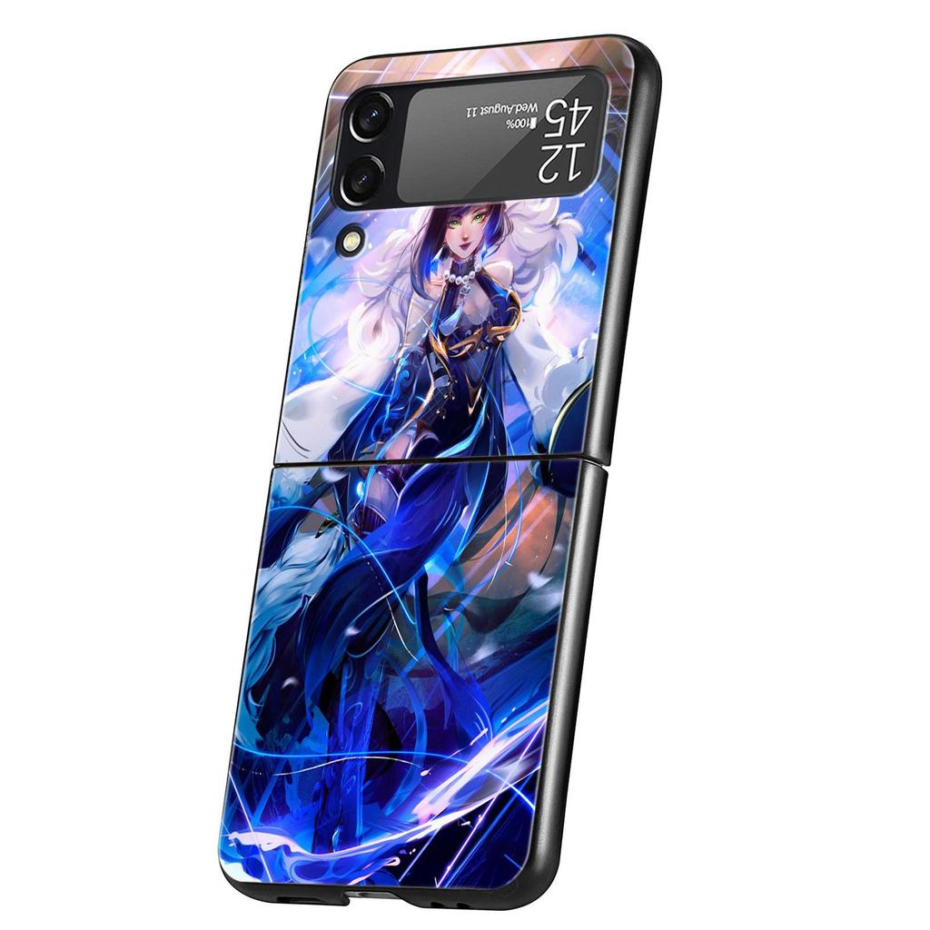 Чехол для телефона Xiao Genshin Impact для Samsung Galaxy Z Flip 3 4 5, черный, складной, жесткий, для ПК, защитный чехол