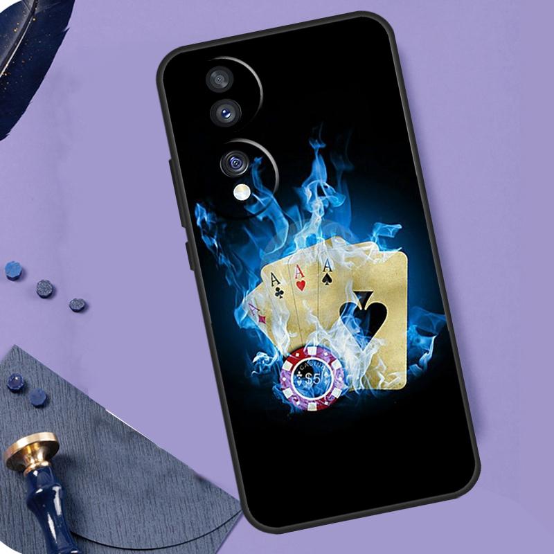 Кости Покер Казино Для Honor Magic 6 5 Pro Lite 50 70 90 Чехол Для Honor X9b X8b X7 X8 X9 X6a X7a X8a X9a Обложка