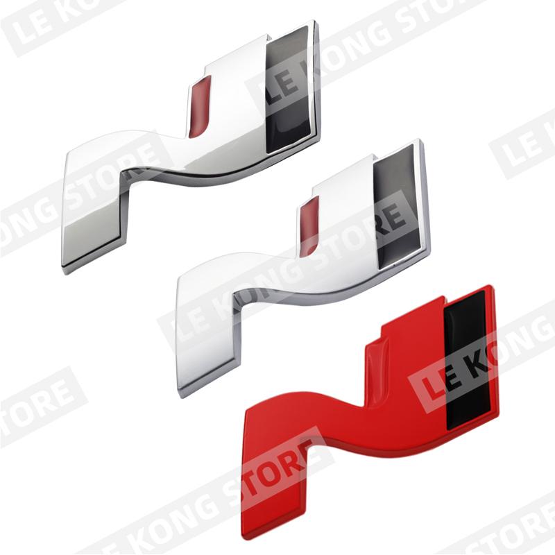CMMR4 N Performance Badge Emblem Front Hood Grille Sticker Decal For Hyundai Sonata Elantra Veloster I20 I30 I10 I40 Metal Car Styling