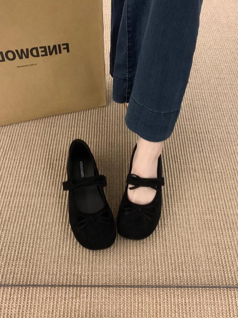 Fashion Shoes Butterfly-Knot Shallow Increased Internal Mary Janes Butterfly-knot Shoes Shallow Increased Internal Butterfly-Knot Butter