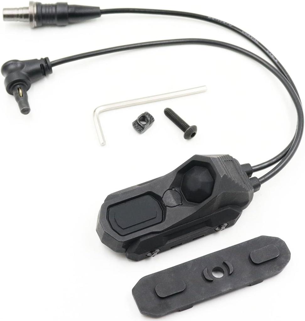 Hunting Scout Light, Tactical Flashlight PEQ Laser Button, AXON Remote Two-Wire Dual Function Pressure Switch SF/2.5/Crane Plug
