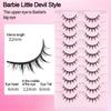C-curled Individual Lashes Black Anime Eyelashes High Quality False Eyelashes