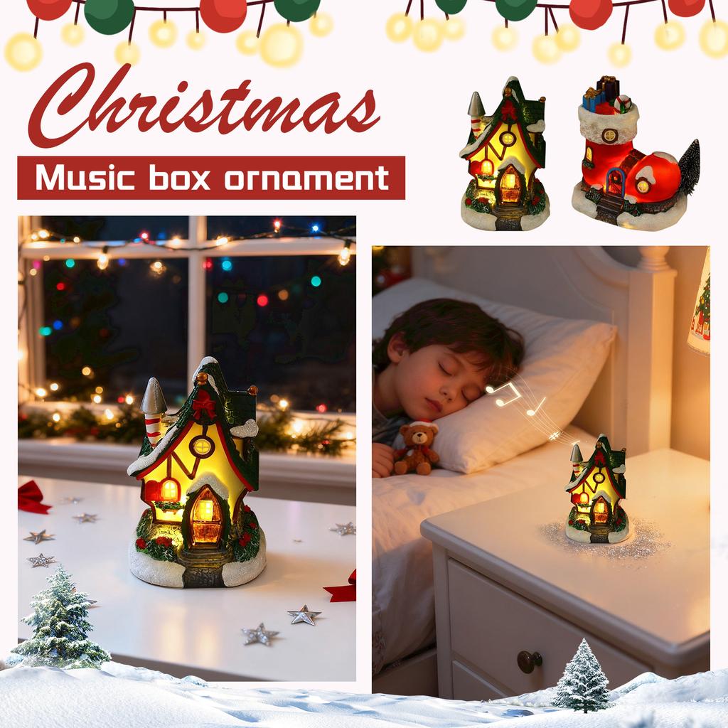 Glowing Gingerbread House With Lights - Animated Christmas Decoration For Indoor Festive Display