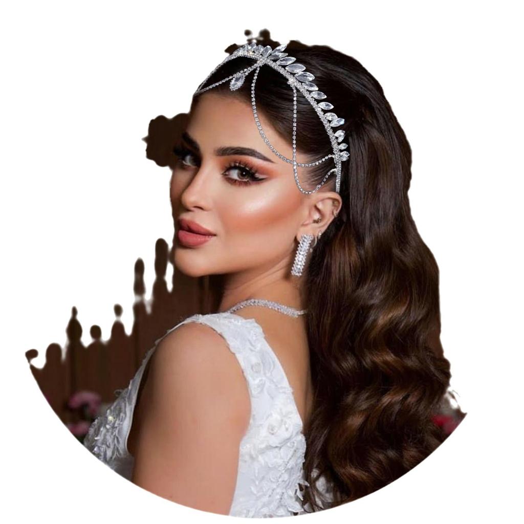Ручная работа Тиара с кристаллами и кисточкой для свадебных причесок (DZ051)