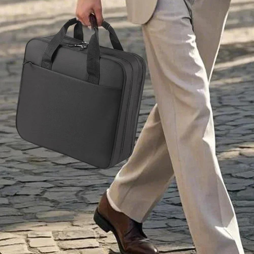 1 шт. Папка-конверт для хранения документов на кольцах 2 дюйма, на 3 кольца, на молнии, с плечевым ремнем, D-кольцо для папки на молнии 12*33*34,5 см