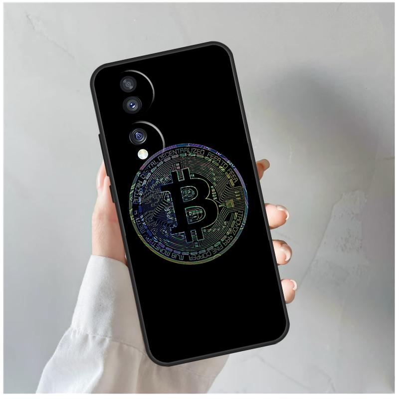 Чехол Bitcoin For Honor Magic 8 5 6 7 Pro для Honor 200 400 70 90 Lite X8c X8b X9a X9b X9c X9d Win RT