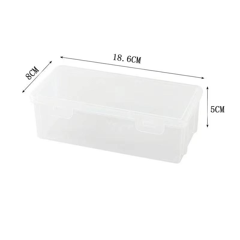 Large Capacity Transparent Storage Box Student Pencil Box Children'S Desktop Storage Box For Pencil Crayon Color Lead Storage