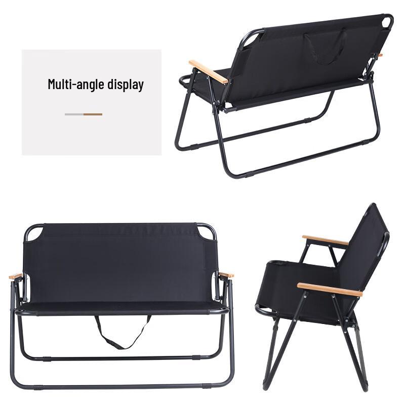 Oxford Cloth Outdoor Double Folding Camping Chair