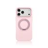 Для iPhone 18 Pro Max Чехол Мягкий Жидкий Силикон Магнитный 360° вращающаяся подставка Защитная Задняя Крышка Телефона Для Magsafe Оболочка