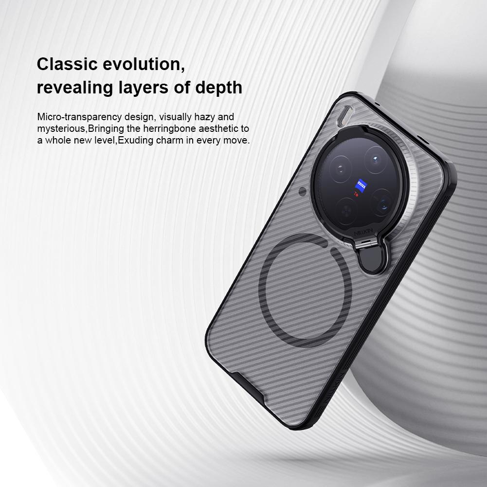 Для Vivo X300 Pro Чехол для телефона Nillkin CamShield Prop Магнитная Прозрачная версия Жесткий ПК+ТПУ Оболочка Ударопрочная Задняя крышка