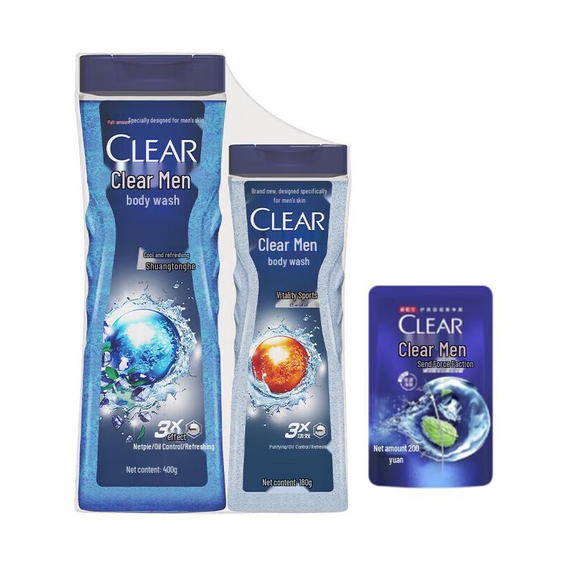 Набор для освежающего ухода за телом Clear Men Summer