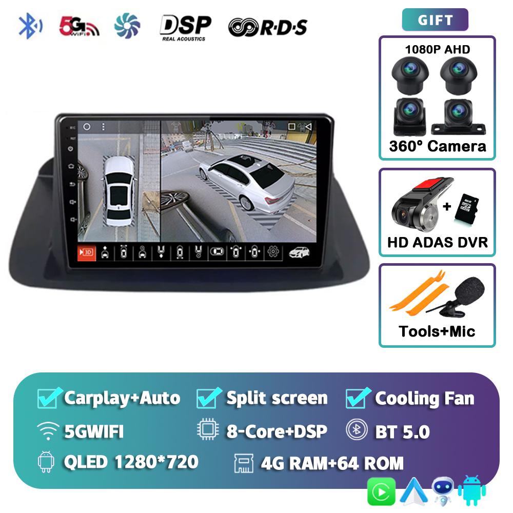 Android 14 Carplay Car Radio For Honda Accord 8 Spirior 2008-2013 GPS Multimedia Video Player Navigation GPS DSP WIFI+4G Stereo