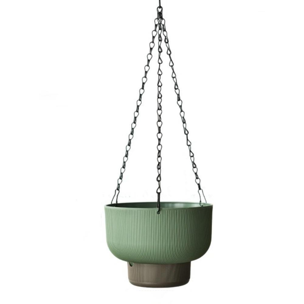 Thickened Self Watering Hanging Planters Chain Hooks Drainage Suspended Basket Detachable Base Large Capacity