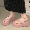 Flats Platform Women Slippers Clip Toe Shoes Luxury Dress Woman's Sandals 2025 New Summer Flip Flops Chanclas De Mujer