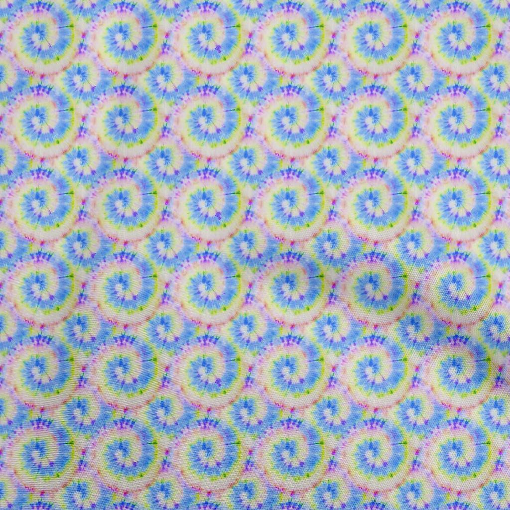 oneOone Cotton Flex Light Green Fabric Tie Dye Sewing Fabric By The Yard Printed Diy Clothing Sewing Supplies 40 Inch